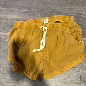 Billabong Mustard Yellow Women Shorts